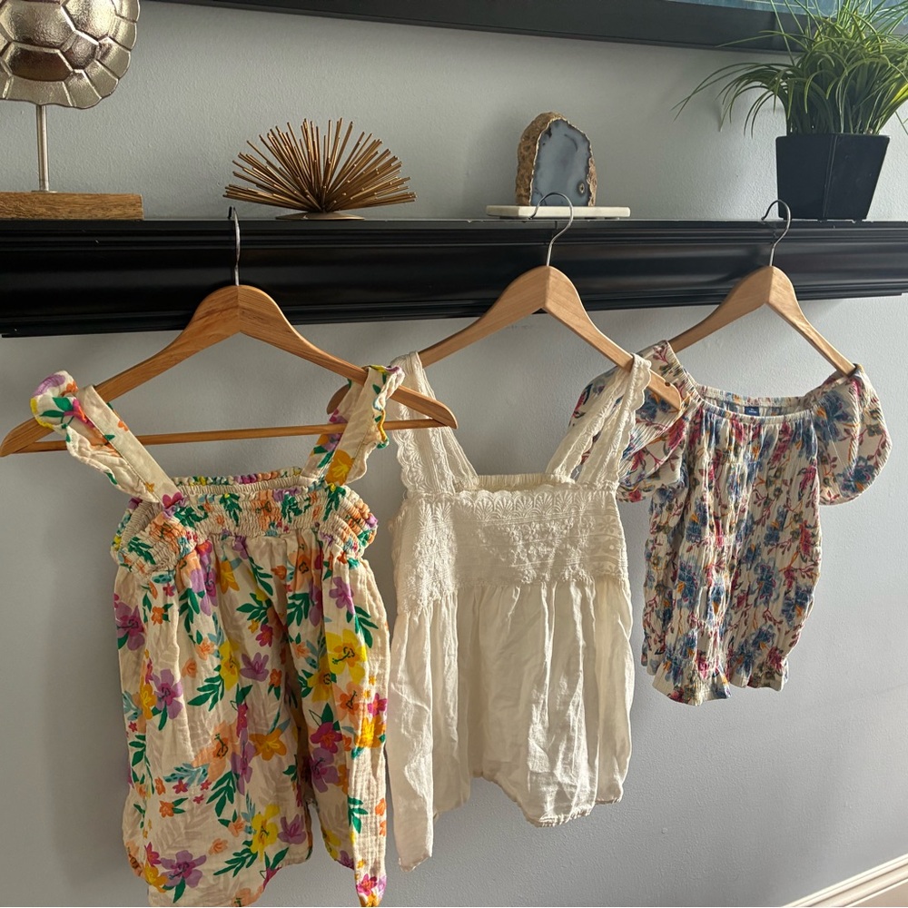 Lot of 3 Summer Tops- Cat & Jack & Old Navy